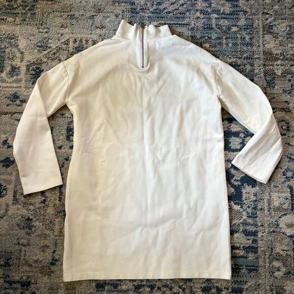 Emerson Fry EDIE TURTLENECK DRESS - IVORY PONTE - Picture 7 of 7